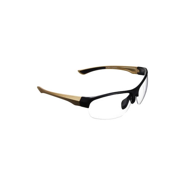 Girls With Guns Devotee Protective Shooting Safety Glasses, Clear Lenses, ANSI Z87+ & CE Rated, Gold/Brown 2371 - main